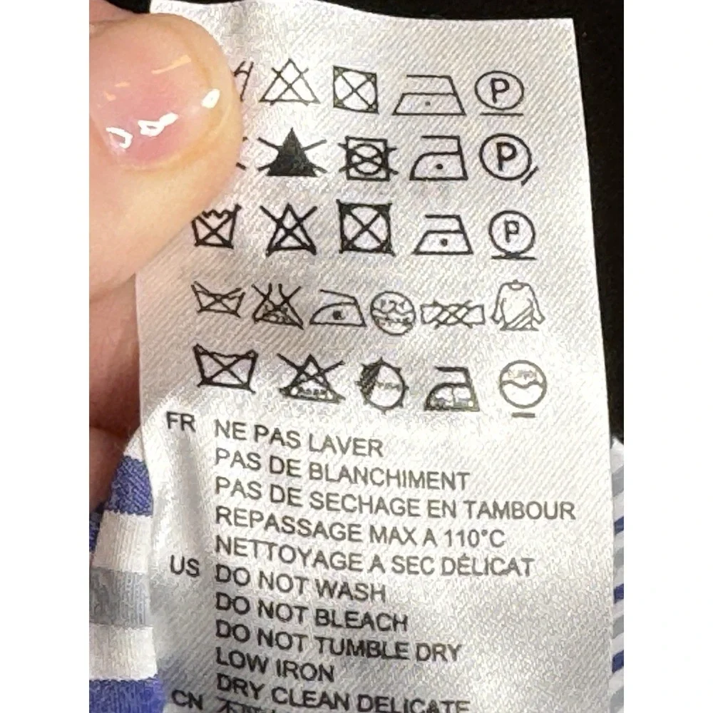 Sandro Paris Eyelet Cotton Tiered Mini Skirt Size 3 Ruffle Stripe Floral Prep‎ - Picture 7 of 9